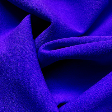 Sapphire Blue Spandex Smooth Polyester Cloth DTY Fabric