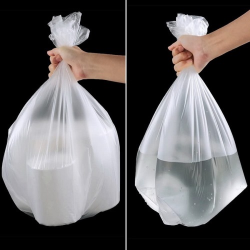 Bolsas de basura de plástico transparente para reciclaje