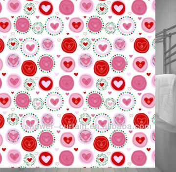 hand painted shower curtains designs heart shower curtain