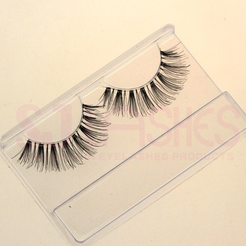 100% Remy Hair Custom Brand Lashes Human Hair Strip Eyelashes 3D Human Hair Eyelashes