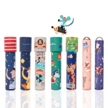 1pcs Interactive Toys Imaginative Cartoon Animals 3D Kaleidoscope Paper Card Kaleidoscope Colorful World Toys Kids Gifts