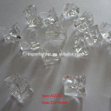 clear fake irregular acrylic stone
