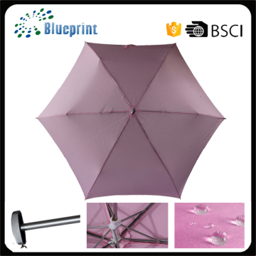 Promotional super light custom size 3 folding compact umbrella