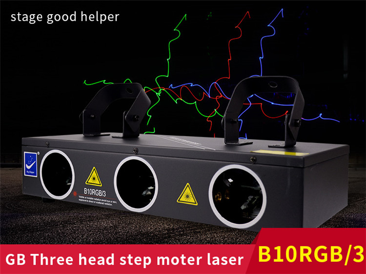 2020 NEW Big dipper RGB full color Three-eye Laser Light show equipment B10RGB/3