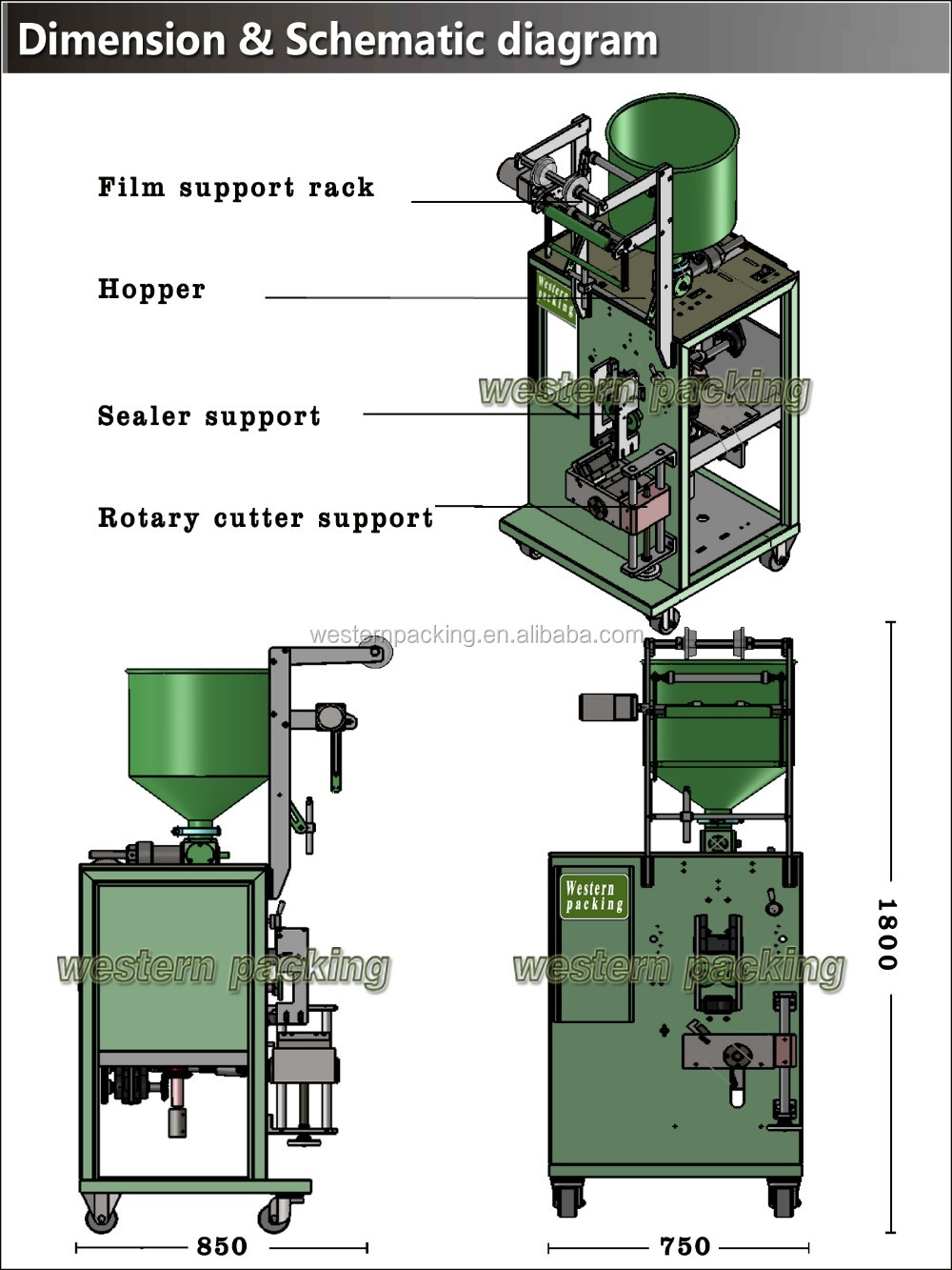 oil sauce packaging machine in sachet