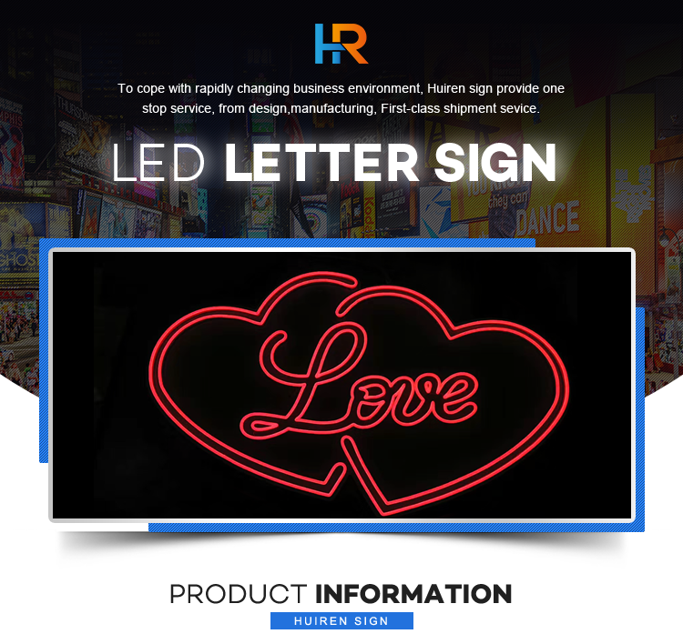Signage manufacturers giant led flex love neon sign light letters for wedding outdoor