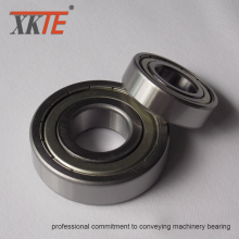 Conveyor Idler Parts Iron Shielded Bearing 6204 ZZ