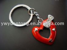 hot sale fashion heart shape key chain