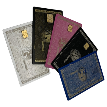 Custom Engraved Metal Credit Card Mastercard Slot Size and Reselling Options: 4442/4428 Chip Slot Size Black Metal Cards