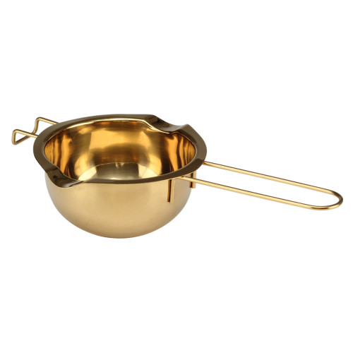 PVD gold stainless steel chocolate melting bowl