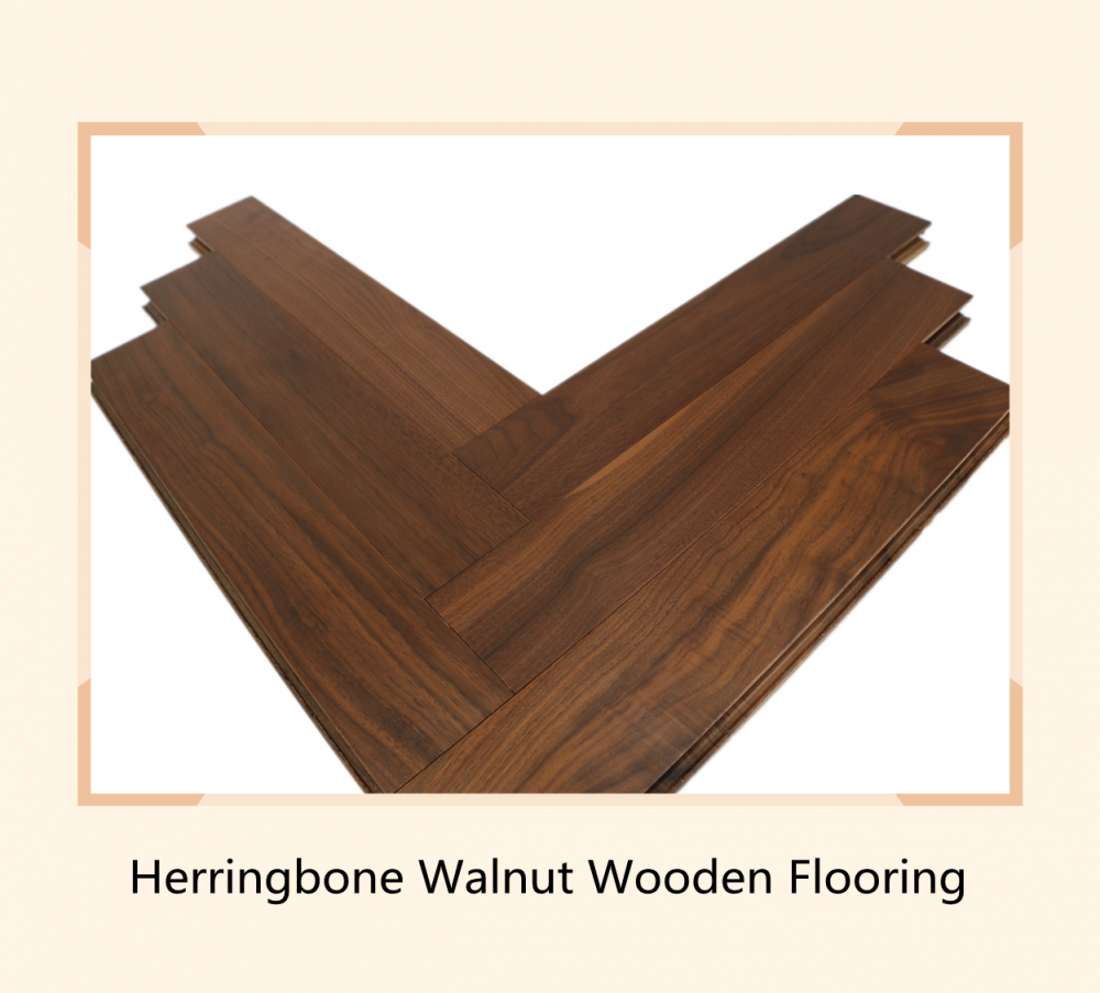 Herringbone Solid Walnut Floor 3 Png