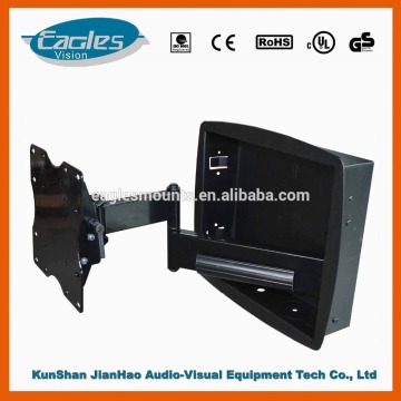 Recessed in wall LCD LED TV wall mount