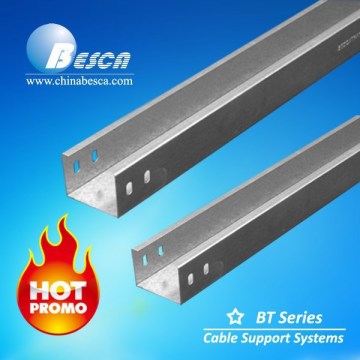 Pre galvanized steel cable trunking without cover(CE and UL authorized)