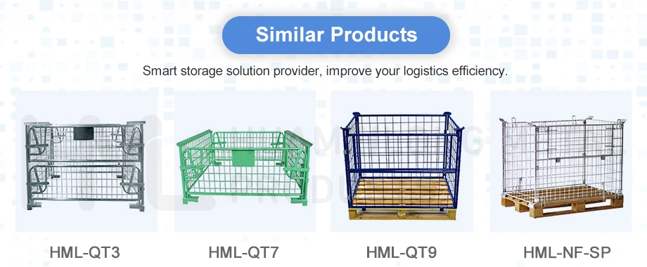 Folding Warehouse Steel Collapsible Cage Pallet