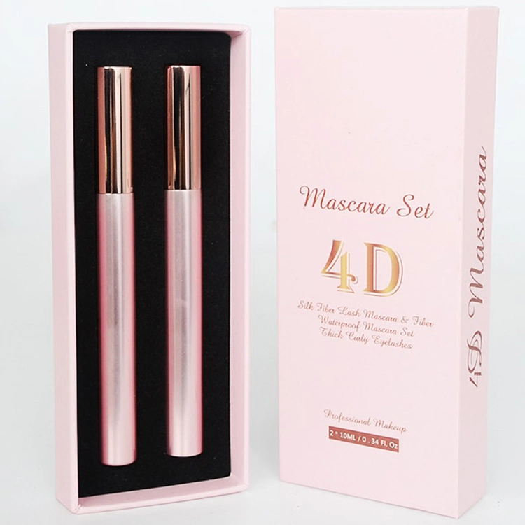 Benutzerdefinierte Private -Label Vegan Cosmetics 4D Faser wasserdichte Wimpern Make -up Beauty Mascara Sets