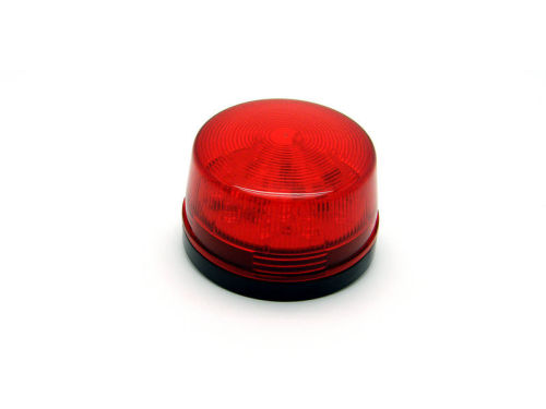 Red Or Clear Led Warning Strobe Light 24v Dc , Round Strobe Light