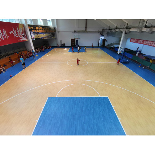 Mat de cancha deportiva de baloncesto de PVC interior