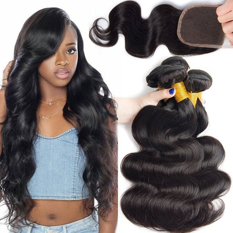 Unprocessed Mink Virin Brazilian Hair Bundles With Hd Lace Frontals Ear To Ear Lace Frontal Closure