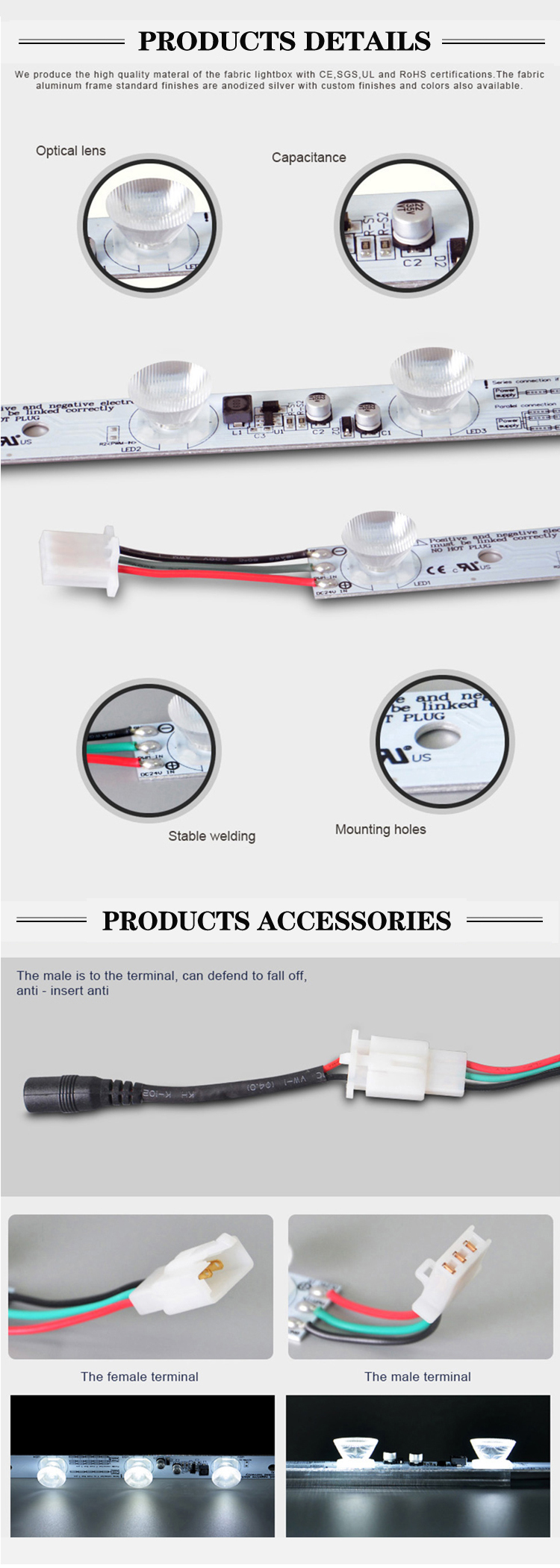 23mm width of ultra thin 24V led strip