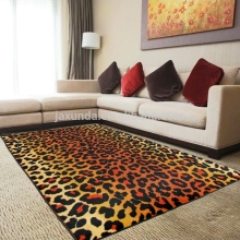 Printed design latex back tiger carpet