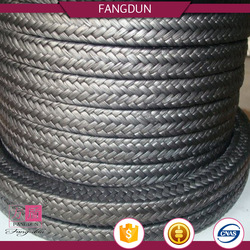 Cheap flexible graphite packing chromated nickel wire reinforced braided pure