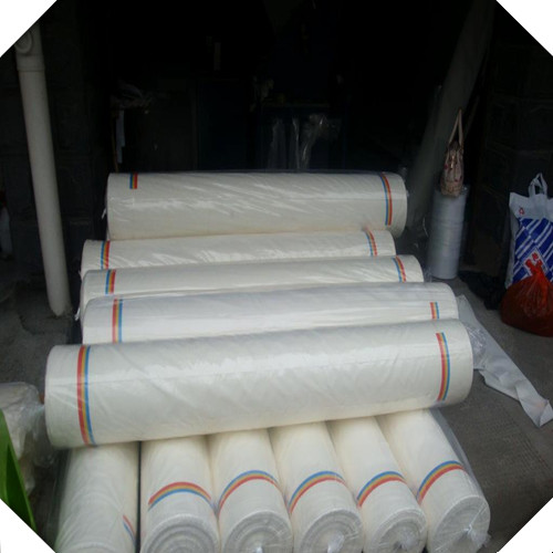 white fabric packing