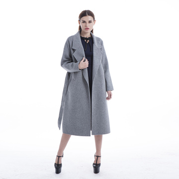 Cappotto in cashmere moda OL con risvolto professionale