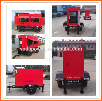 Trailer diesel generator sets