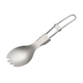 Yürüyüş için Spork Titanyum Katlanır Spork ve Kaşık