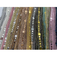 Nouveau tissu pailleté pailleté lurex métallisé brillant