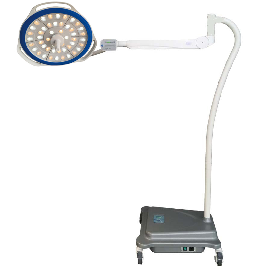 Round mobile OT lamp portable operating light