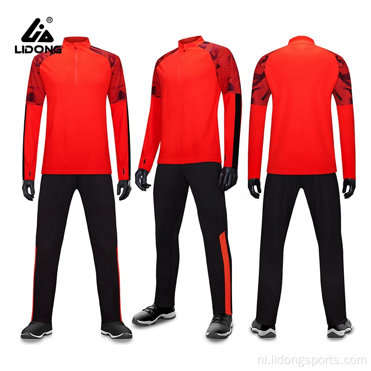 Man voetbal tracksuit thai kwaliteit voetbaltrainingspak