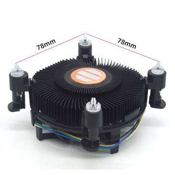 CPU Cooler with DC Fan for LGA 1700 Socket Copper Core Radiator