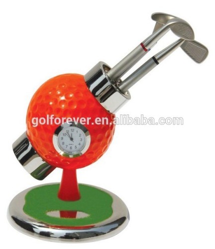 golf pen holder for golf desk promotion, golf watch base
