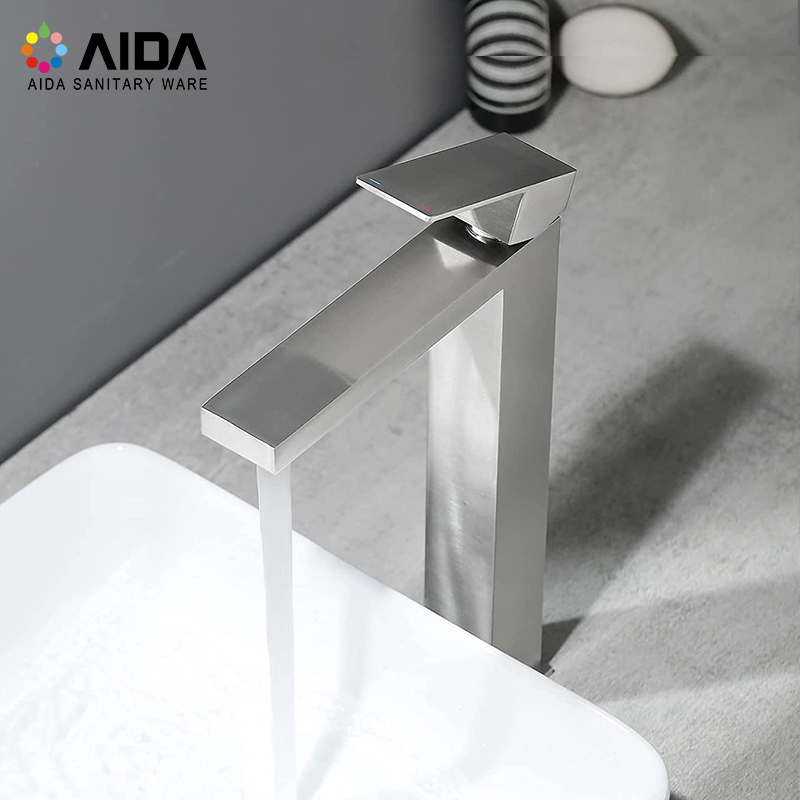 Factory Custom Good Quality Modern Brushed Matt Color Black Gold Copper Sink Basin Faucet Stainless Steel Water Faucet