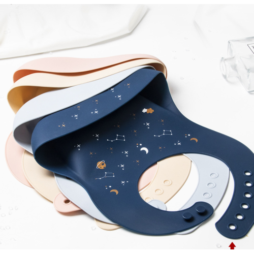 3d stor tusensköna design silikon baby bib