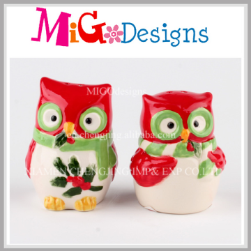 Ceramic Animal Owl Cartoon S P shakers Set Wholesale