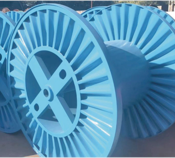 Wear-resistant corrugated wire spool