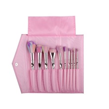 Pink Professional Makeup Brush Set With Case Makeup Brush Travel Case Private Label Custom Makeup Brush Bag