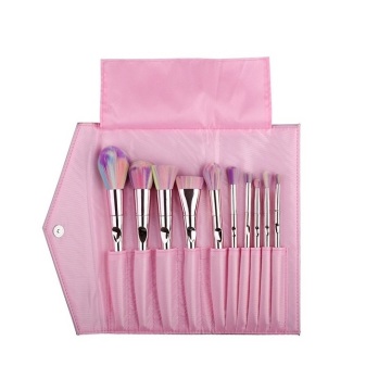 Pink Professional Makeup Brush Set With Case Makeup Brush Travel Case Private Label Custom Makeup Brush Bag