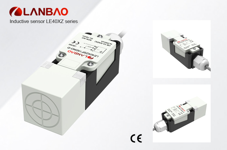 LANBAO 10-30VDC plastic square inductive position sensor inductive proximity sensor for metallic targets