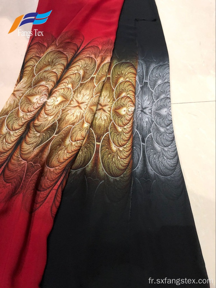 Tissus de foulards musulmans islamiques 100% polyester imprimés
