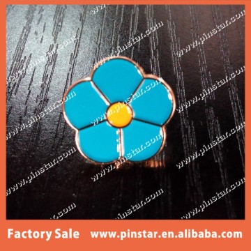 Cute mini flower design badge custom made masonic Forget Me Not soft enamel lapel pin