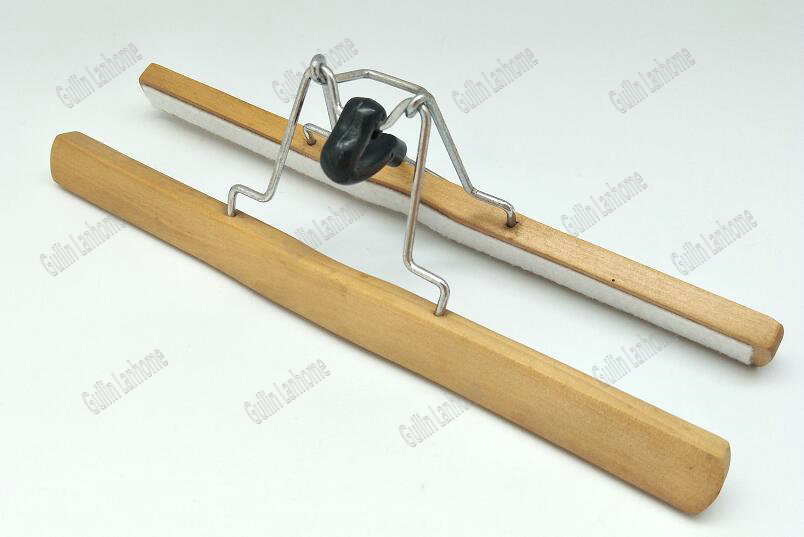 Natural Durable and Solid Wooden Skirt Hangers