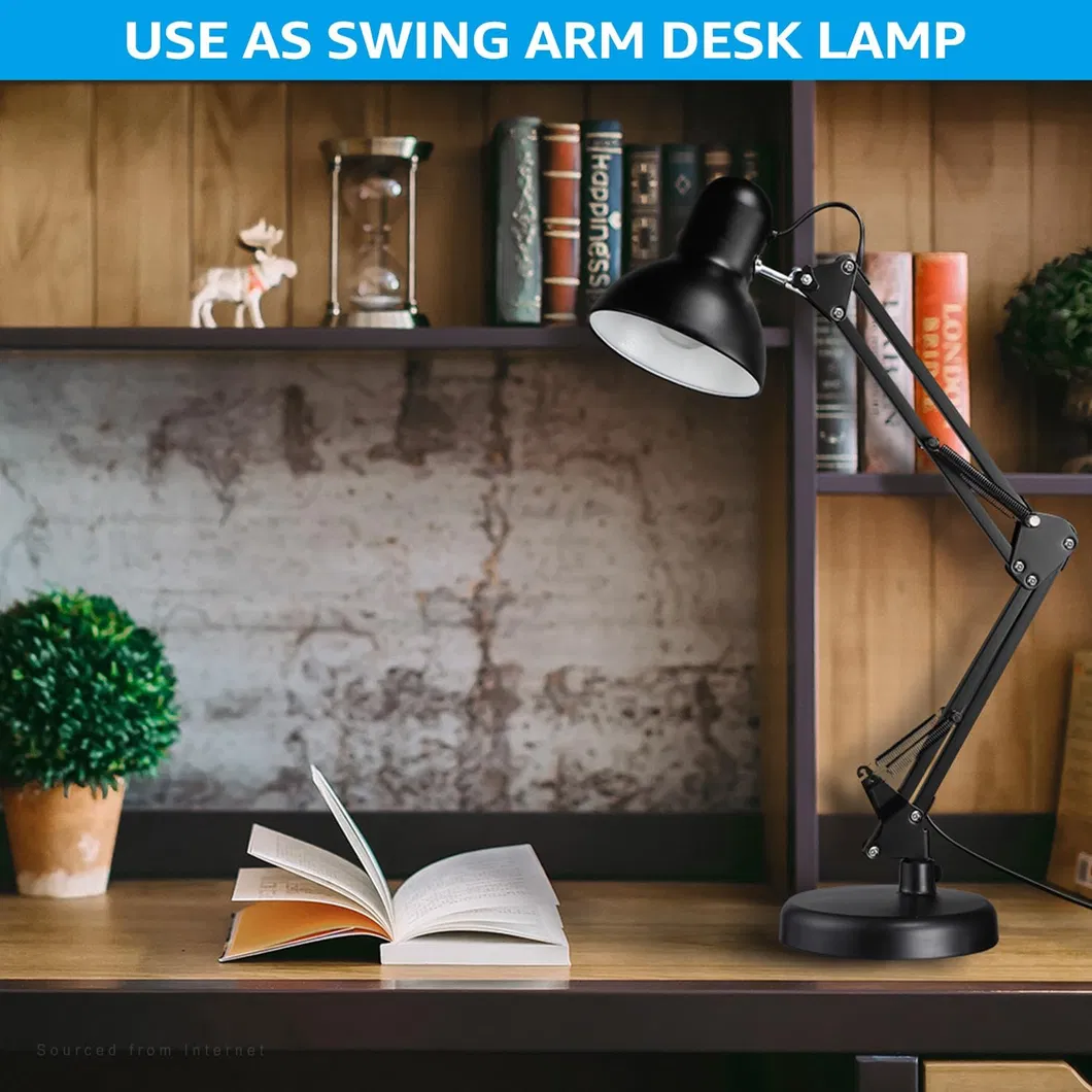 Adjustable Goose Neck Metal Desk Lamp for Versatile Use