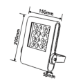 IP65 ไฟกลางแจ้งแสงไฟคุณภาพสูง 16W RGB