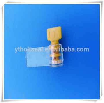 yellow colored high security plastic electric meter seal