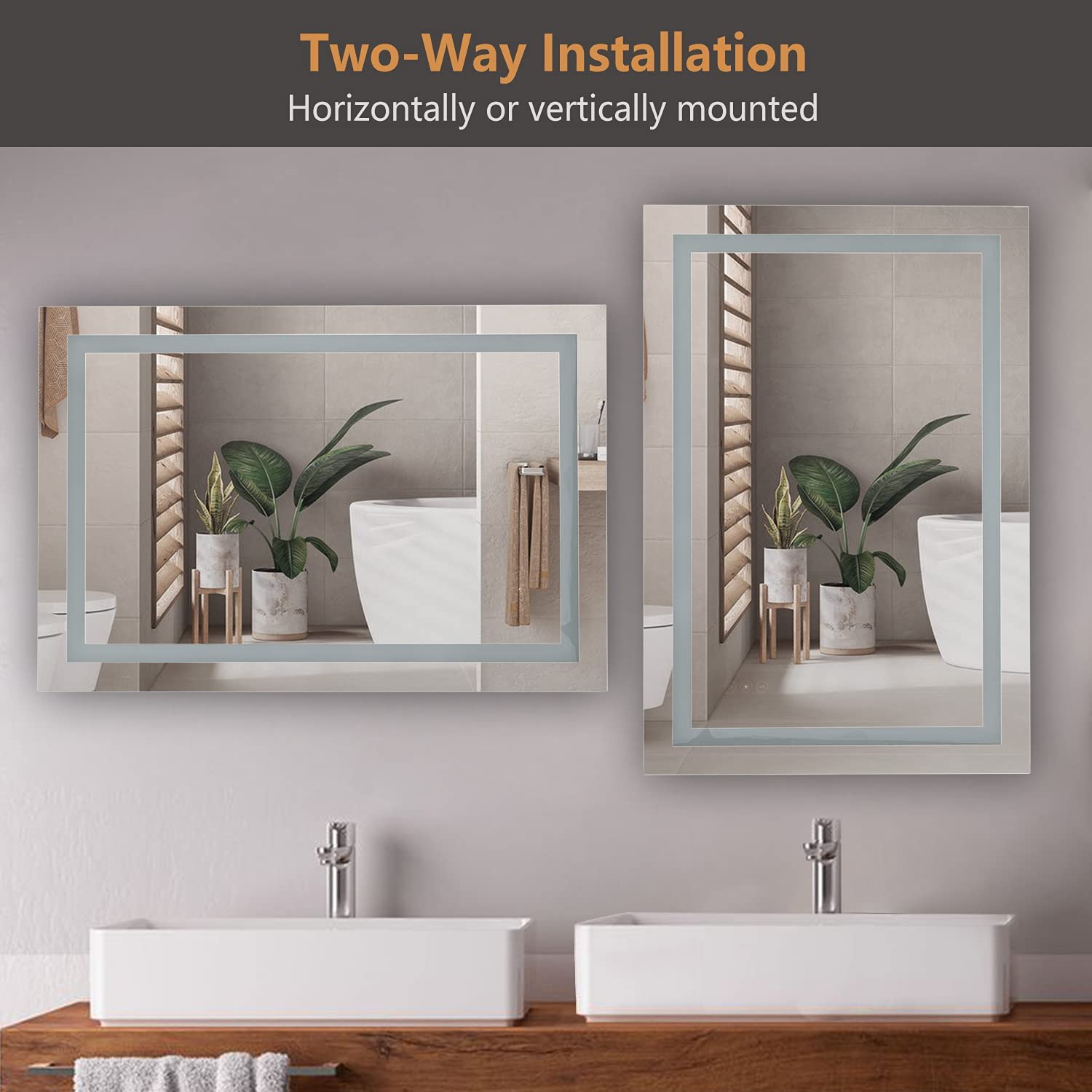 Bathroom Led Lighted Mirror