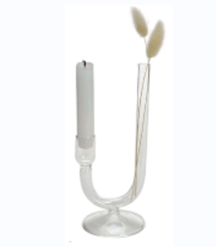 Glass Clear Candle Holder For Home Decoration