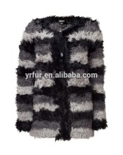 YR363 Women Knitted Lamb Fur Jacket / Cool Design Lamb Fur Coat